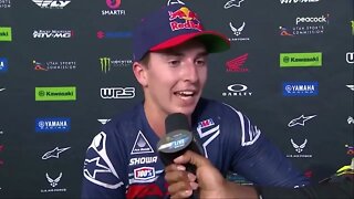 Hear from Hunter Lawrence after 250SX qualifier in Glendale