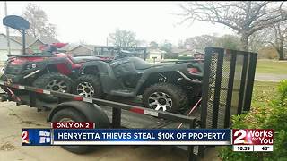 Thieves steal $10, 000 worth of property from Henryetta grandparents