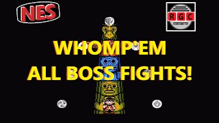 Whomp'em - All Boss Fights - Retro Game Clipping