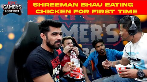 @shreeman legend live EAT NON VEG for FIRST TIME 😂😂|| HIS REACTION WAS OP 😂 || #shreemanlegend #kfc