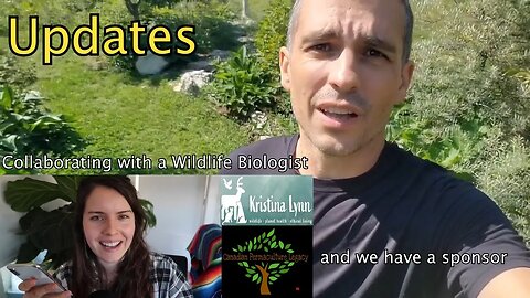 Two Announcements - Collaboration with a wildlife biologist, and a sponsorship