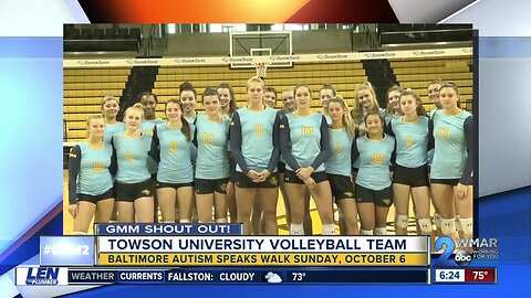 Good morning from Towson University's Volleyball Team!