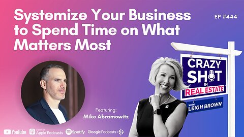 Systemize Your Business to Spend Time on What Matters Most with Mike Abramowitz