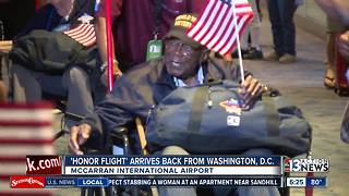 Veterans return from Honor Flight