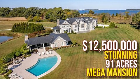 Touring $12,500,000 Maryland 91 Acre Mega Mansion