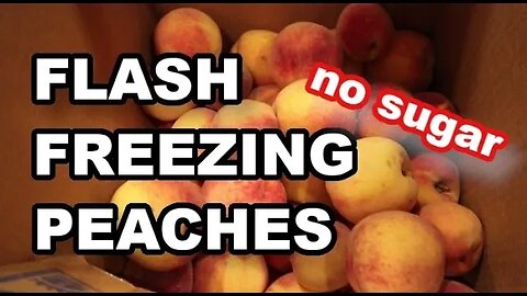 How to FREEZE PEACHES NO SUGAR & How do they taste when thawed? #peaches without sugar free