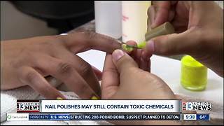 Nail polishes may contain toxic chemicals