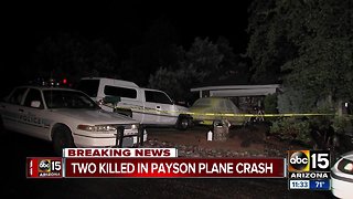 Officials identify two people killed in Payson plane crash