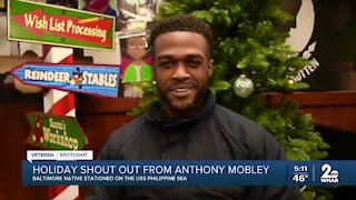 Holiday shout out from Anthony Mobley