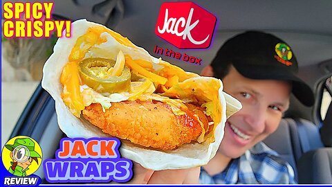 Jack In The Box® SPICY CRISPY JACK WRAP Review 🃏🔥🍗🌯 ⎮ Peep THIS Out! 🕵️‍♂️