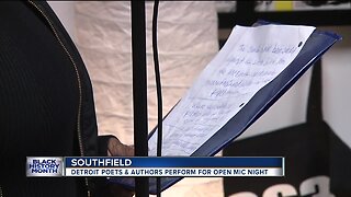Detroit poets & authors perform open mic night during Black History Month
