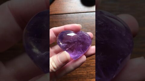 New Amethyst Heart From GemStreet USA Show At Hamburg Fairgrounds Addition To My Crystal