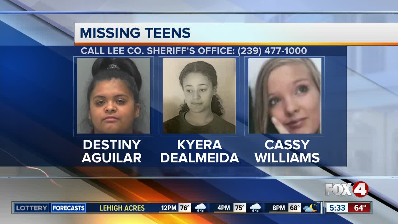 Three teen girls reported missing in Lehigh Acres