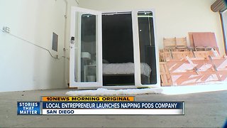 San Diego company creates napping pods for tired workers