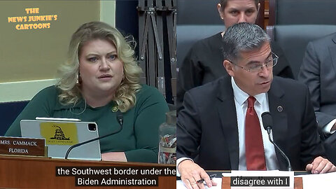 MUST WATCH. Rep. Cammack: "Do you see this jar?" Biden's Sec. Becerra: "It looks like candies or snacks." Rep. Cammack: "These are wristbands the cartels force people to wear when they cross the border..."
