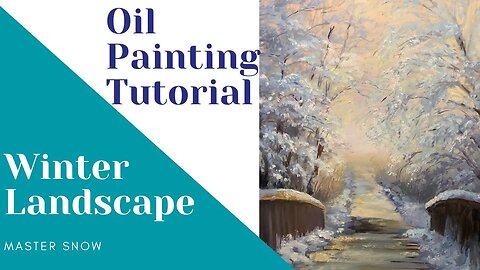 Week 2 - Video 2: How to Winter Landscape Painting - Paint the Sky