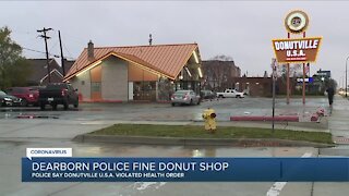 Dearborn Police fine donut shop for violating COVID-19 health order