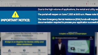 Contact 5 asks why Palm Beach County rental assistance portal is closed