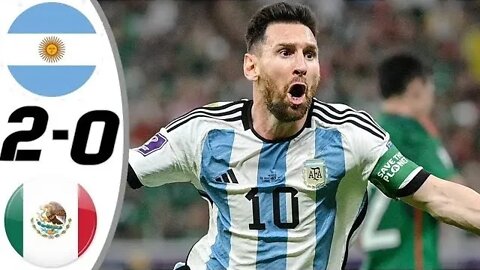 lionel messi goal vs mexico(argentina vs mexico 2-0 worldcup 2022 qatar highlights)