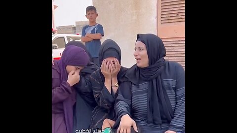 Palestinian Women Pretend To Cry In Propaganda Video Claiming They've Lost A Loved One In Air Strike