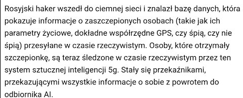 Dzisiaj teorie wzbudzają uśmiech, ale "jutro"? nie koniecznie.