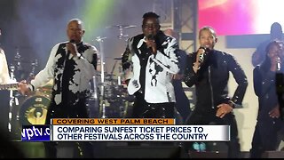 Comparing SunFest's pricing to other festivals