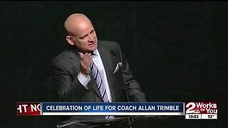 Thousands attend celebration of life for legendary Jenks Football Coach Allan Trimble