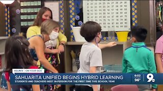 Students meet their teachers in-person for the first time at Sahuarita schools