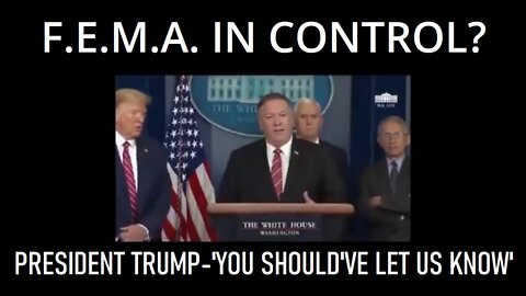 'YOU SHOULD'VE LET US KNOW'- PRESIDENT TRUMP TO POMPEO - THIS ONE IS HUGE!