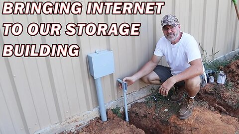 Bringing internet to our storage building