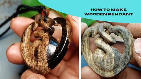 How to make wooden pendant|wooden pendant |wood carving| woodworking|#shorts