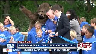 North Tulsa gets new Thunder basketball court