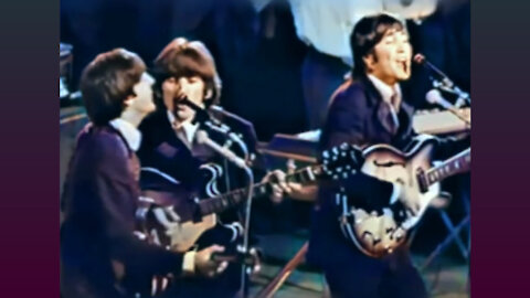 Beatles - I Feel Fine - (Video Stereo Studio Color Remaster - 1966) - Bubblerock - HD