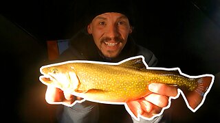Fist Time Ice Fishing for Giant Colorado Alpine Brook Trout!