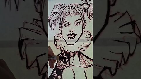 Sketching Harley Quinn! #drawing #harleyquinn #illustrationdrawing #comics