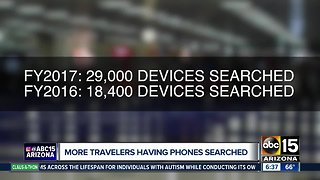 Report: More phones being searched at border