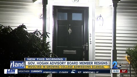 Admissions scandal leads to Gov. Hogan advisory board