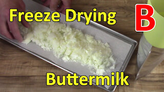 Freeze Drying Buttermilk