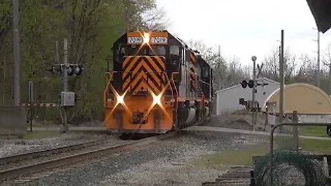Wheeling & Lake Erie Loaded Stone Train from Lodi, Ohio April 23, 2023
