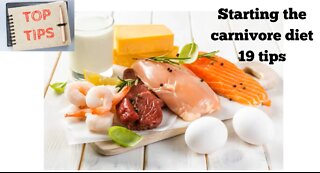 The Carnivore Diet, 19 Top Tips To start