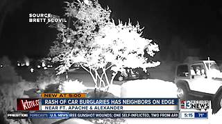 Rash of car break-ins caught on camera