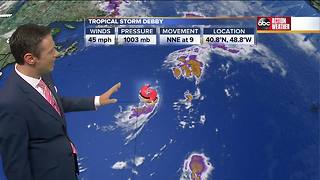 Tropical Storm Debby forms