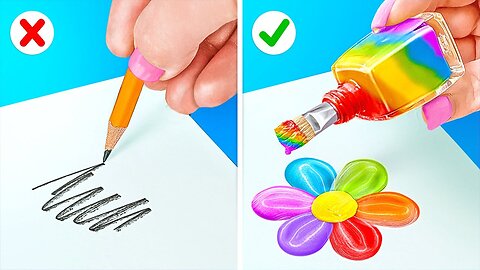 Cool Art Hacks And DIY Crafts | Easy Painting And Drawing Tips 🖌️🎨