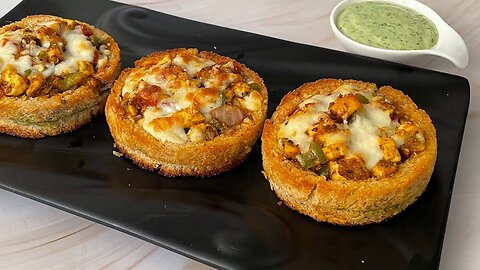 Crispy Cheesy Paneer Tikka Disc In kadai No Oven Cheesy Disc Easy Snacks Recipe| meo g
