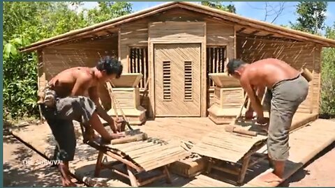 19.Day Buikling A vision Bamboo villa use ancient tools