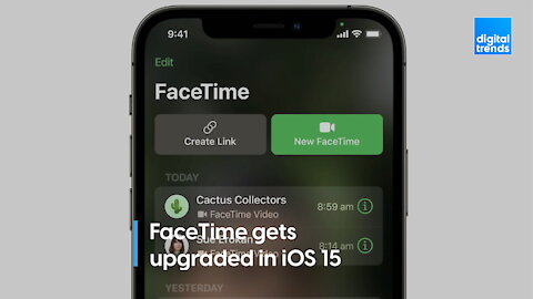 FaceTime is getting major upgrades on iOS 15