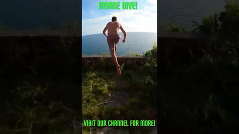 Insane Dive! Amazing! #Shorts #YoutubeShorts #ExtremeSports #Extreme #Diving #CliffDiving