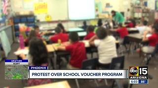 Local group to protest over school voucher program