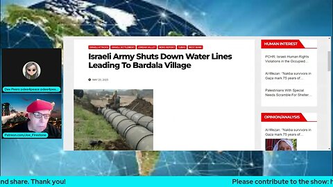 Israeli Army Shuts Down Water Lines to Bardala Village (clip)