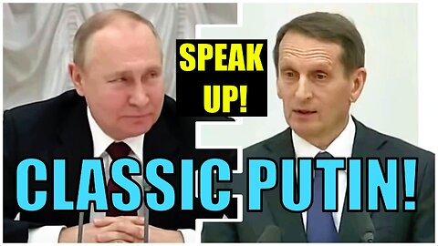 HISTORIC FOOTAGE from the start of the war! Putin gets annoyed by his chief spy: Speak directly Sergey!